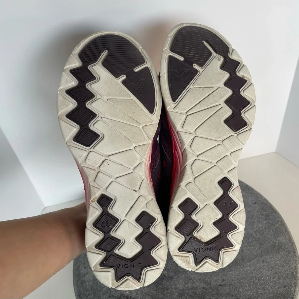 Vionic Women's Burgundy and Red Athletic Sneakers - Picture 7 of 9